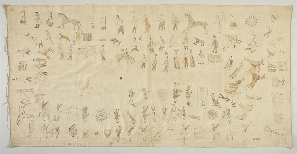 Winter count, by Long Soldier (c. 1847–c. 1925). National Museum of the American Indian.