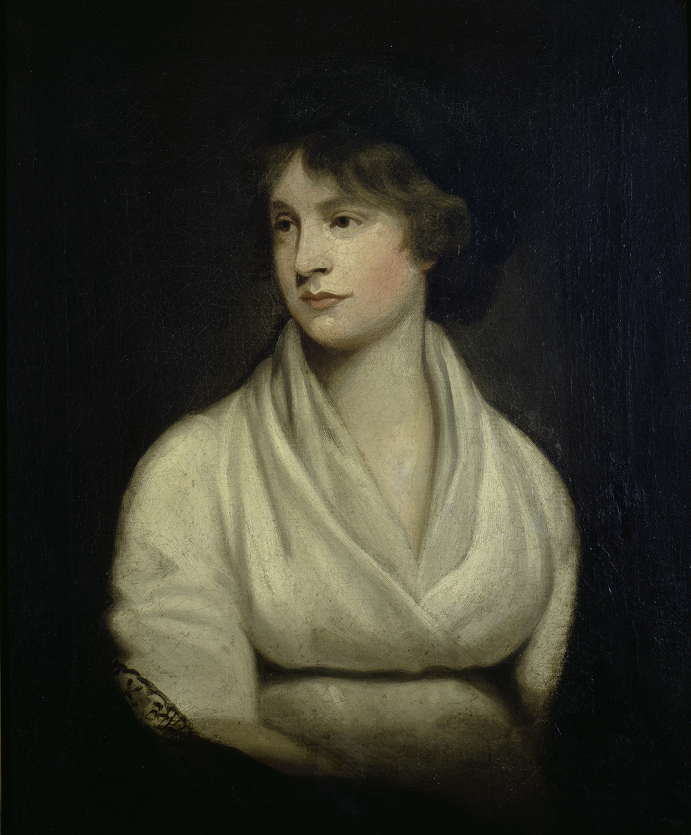 Mary Wollstonecraft, by John Opie, 1804. New York Public Library, Carl H. Pforzheimer Collection of Shelley and His Circle.