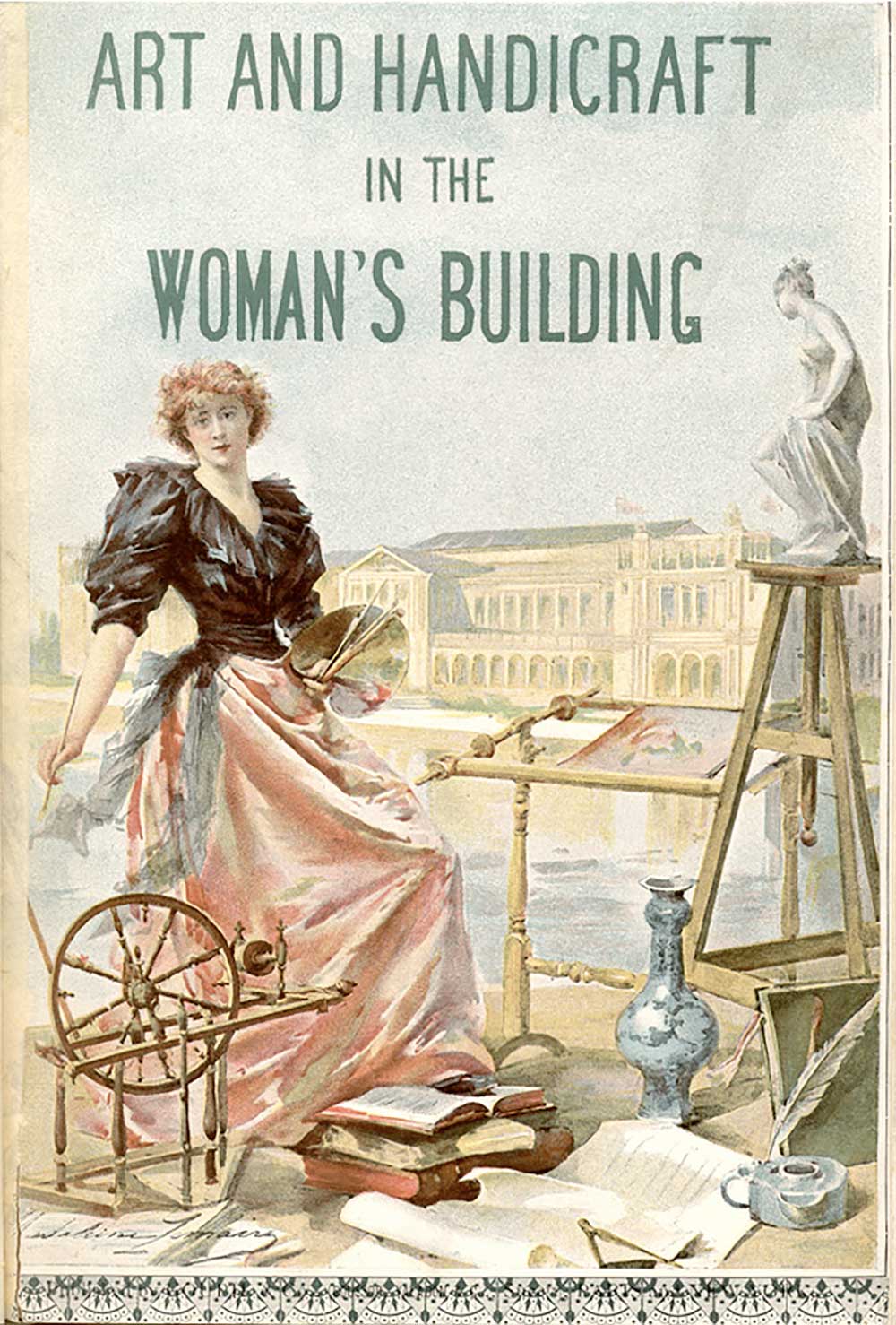 Poster for World’s Columbian Exposition in Chicago, by Madeleine Lemaire, 1893.