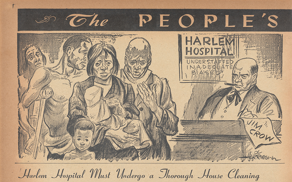 Art from an issue of The People’s Voice, 1942. The New York Public Library, General Research Division.